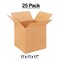 25 Pack Multi Depth Corrugated Cardboard Boxes for Packing Shipping and Storage 17 x 17 x 17 inch